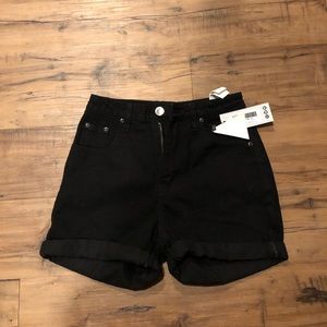 Boohoo High Rise Denim Shorts